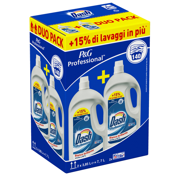 Dash liquido professional - gradevolmente profumati - 70 misurini - 2x3,85 L - Dash