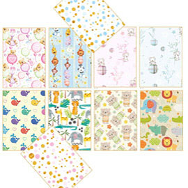 Carta regalo linea BABY - fantasie assortite - 70x100cm - 100 fogli - Kartos