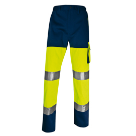 Pantalone alta visibilità PHPA2 - sargia/poliestere/cotone - taglia XXL - giallo fluo - Deltaplus