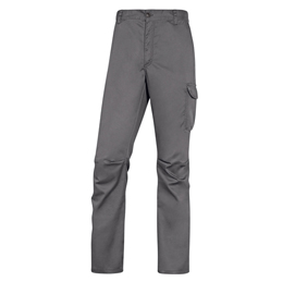 Pantalone da lavoro Panostrpa - sargia/poliestere/cotone/elastan - taglia L - grigio/nero - Deltaplus