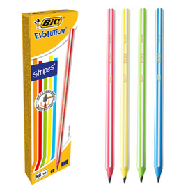 Scatola Matite grafite evolution Stripes - Bic - conf. 12 pezzi