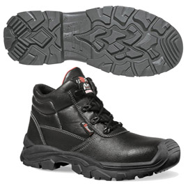 Calzatura di sicurezza Texas UK S3 SRC Rock&roll - pelle grana mina idrorepellente -  numero 44 - nero - U-Power