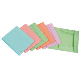 Cartella 3L con elastico P@stel  - PPL - 24x33cm - colori assortiti - Favorit