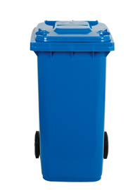 Bidone carrellato - 58x73x107 cm - 240 L - blu - Mobil Plastic