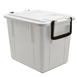 Contenitore Foodbox con coperchio - 38x28x30 cm - 20 L - PPL riciclabile - bianco - Mobil Plastic