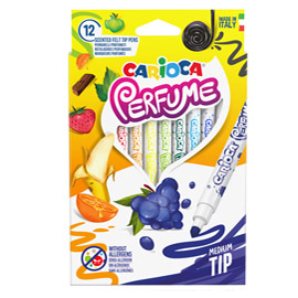 Pennarelli Perfume - punta 4,0mm - colori assortiti  - Carioca - astuccio 12 pezzi