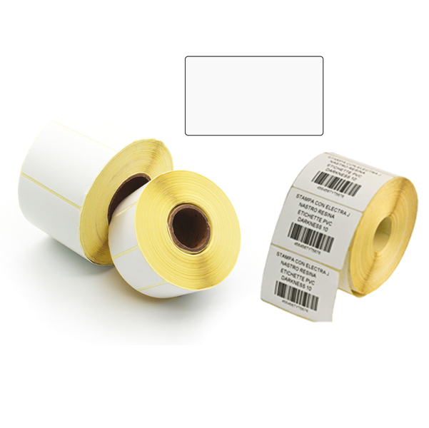 Etichette per trasferimento termico diretto - 30x20 mm - 3 piste - Printex - rotolo da 9000 pezzi