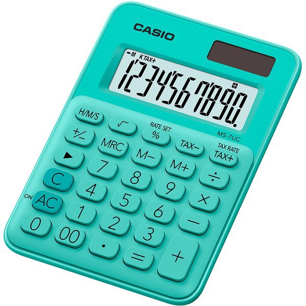 Calcolatrice da tavolo MS-7UC-GN a 10 cifre