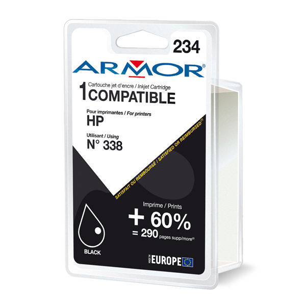 Armor - cartuccia per HP n. 338 - Deskjet 5740, 20ml - nero