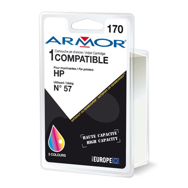 Armor - cartuccia per HP n. 57 - photosmart 7760, 21ml - a colori