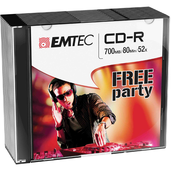 Emtec - CD-R - ECOC801052SL - 80min/700mb