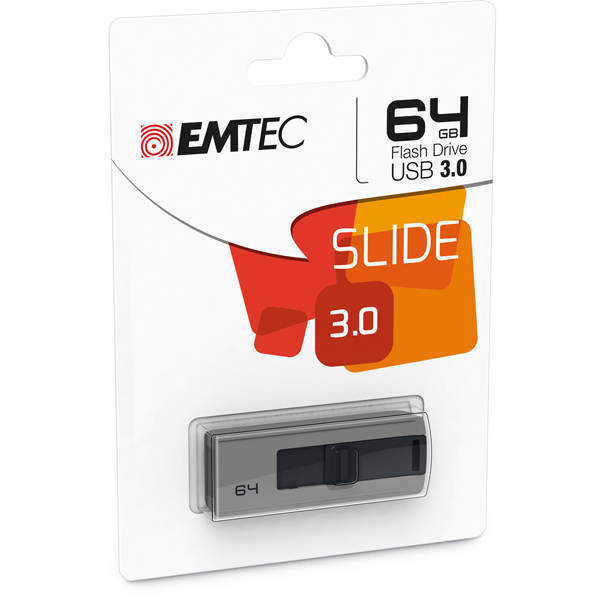 Emtec - Memoria Usb 3.0 - Grigio - ECMMD64GB253 - 64GB