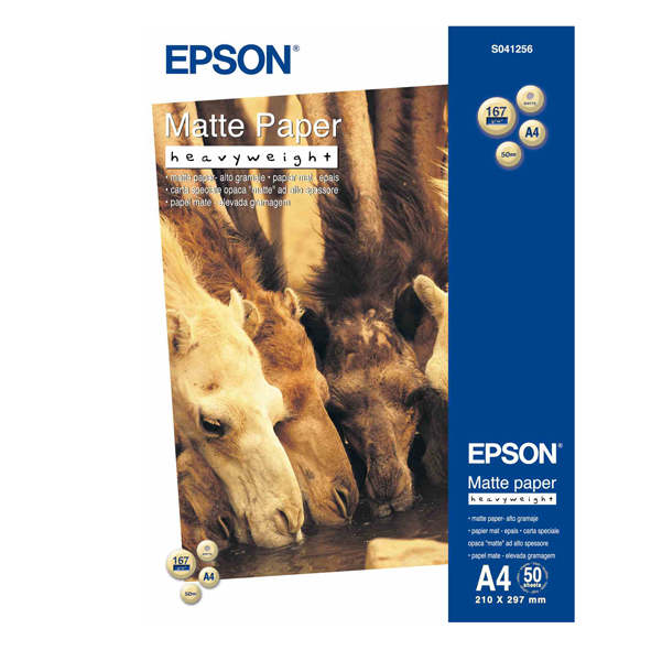 Epson - Matte Paper Heavy Weight - A4 - 50 Fogli - C13S041256