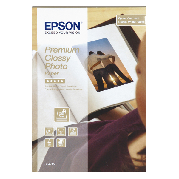 Epson - Premium Glossy Photo Paper - 10x15cm - 40 Fogli - C13S042153