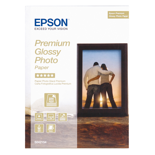 Epson - Premium Glossy Photo Paper - 13x18cm - 30 Fogli - C13S042154