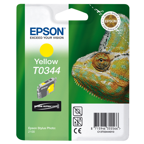 Epson - cartuccia - C13T03444010 - giallo, Stylus photo 2100, blister RS