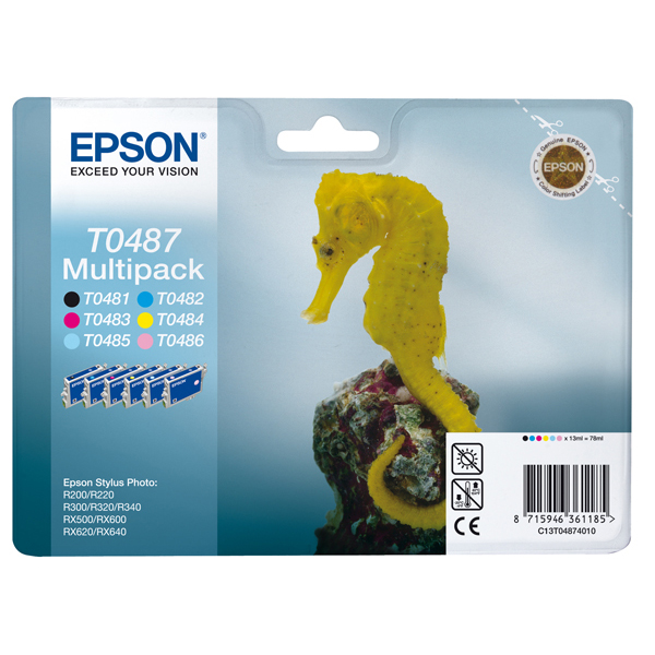 Epson - Multipack Cartuccia ink - C/M/Y/K/C CH/M CH -  C13T04874010 - 13ml cad