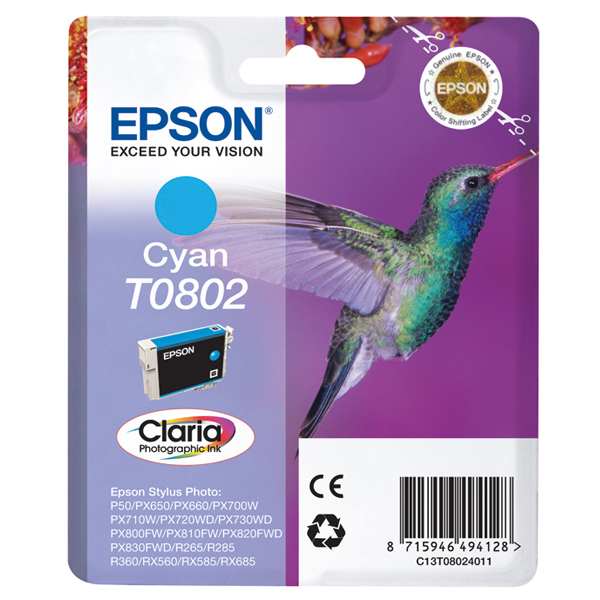 Epson - Cartuccia ink - Ciano Photo - C13T08024011  - 7,4ml
