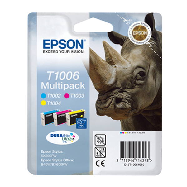 Epson - Multipack Cartuccia ink - C/M/Y - C13T10064010 - 11,1ml cad