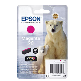 Epson - Cartuccia ink - 26 - Magenta - C13T26134012  - 4,5ml