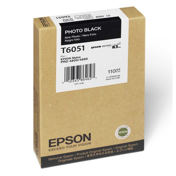 Epson - Tanica - Nero Photo - C13T605100 - 110ml