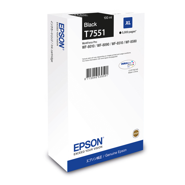 Epson - Tanica - Nero - C13T755140 - 100ml