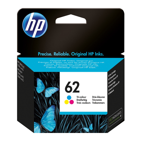 Hp - Cartuccia ink - 62 - C/M/Y - C2P06AE - 165 pag