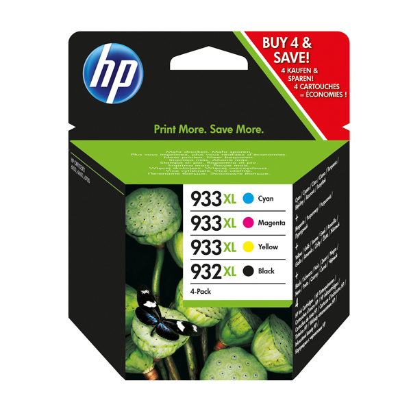 Hp - Confezione 4 cartucce ink - 932XL/933XL - C/M/Y/K - C2P42AE - 1.000 pag