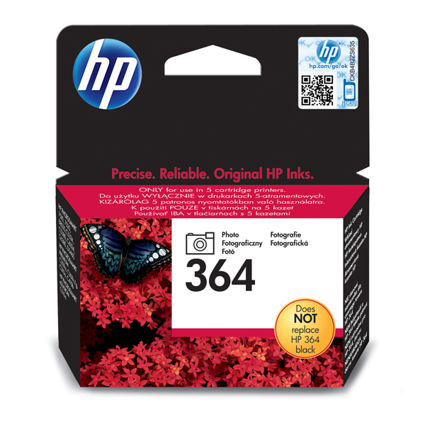 Hp - Cartuccia ink - 364 - Nero fotografico - CB317EE - 130 pag