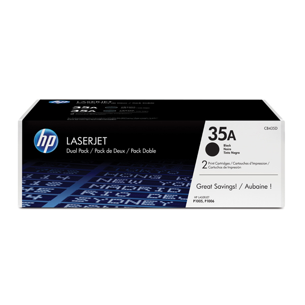 Hp - Confezione 2 Toner -  35A - Nero - CB435AD - 1.500 pag/cad