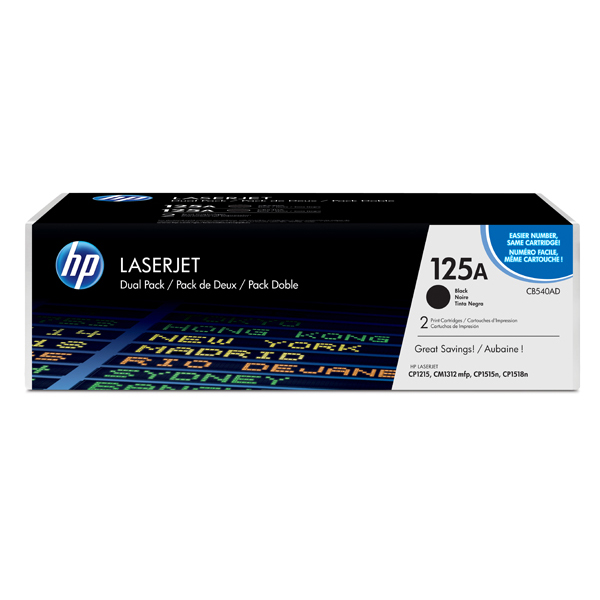 Hp - Confezione 2 Toner - 125A - Nero - CB540AD - 2.200 pag/cad