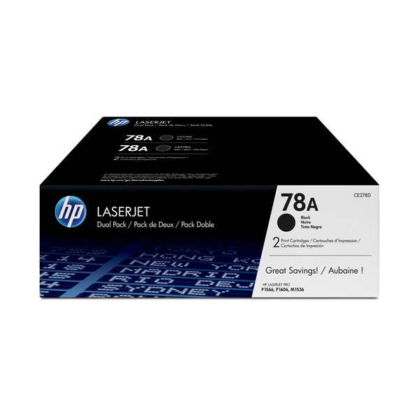 Hp - Confezione 2 Toner - 78A - Nero - CE278AD - 2.100 pag/cad