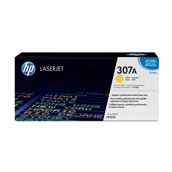 Hp - Toner - 307A - Giallo - CE742A - 7.300 pag