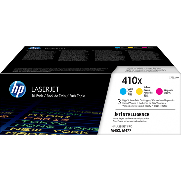 Hp - Confezione 3 Toner - 410X - C/M/Y - CF252XM - 5.000 pag cad