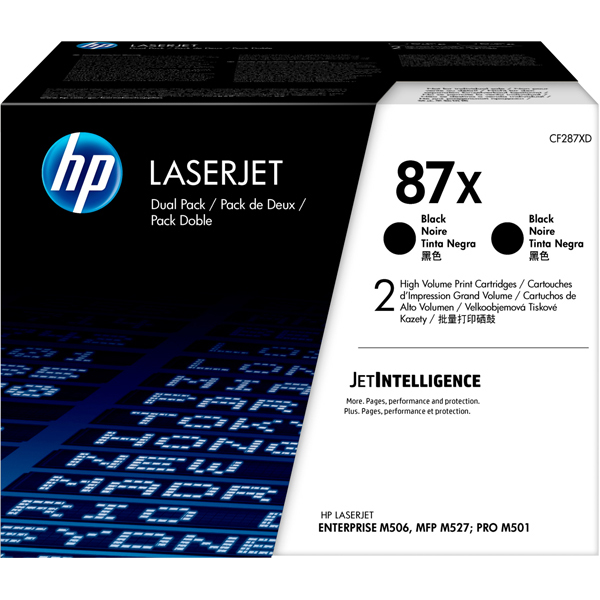 Hp - Confezione 2 Toner - 87X - Nero - CF287XD - 18.000 pag cad