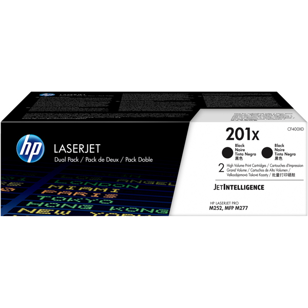 Hp - Confezione 2 Toner - 201X - Nero - CF400XD - 2.800 pag cad