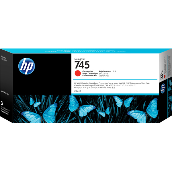 Hp - Cartuccia ink - 745 - Rosso cromatico - F9K06A - 300ml