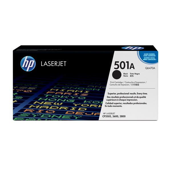 Hp - Toner - 501A - Nero - Q6470A - 6.000 pag