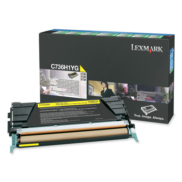 Lexmark/Ibm - Toner - Giallo - C736H1YG - return program - 10.000 pag