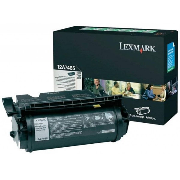 Lexmark/Ibm - Toner - Nero - 12A7465 - return program - 32.000 pag