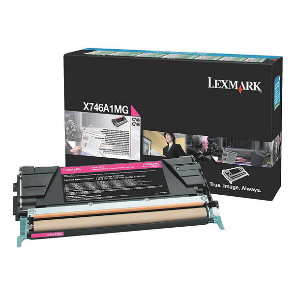 Lexmark/Ibm - Toner - Magenta - X746A1MG - return program - 7.000 pag