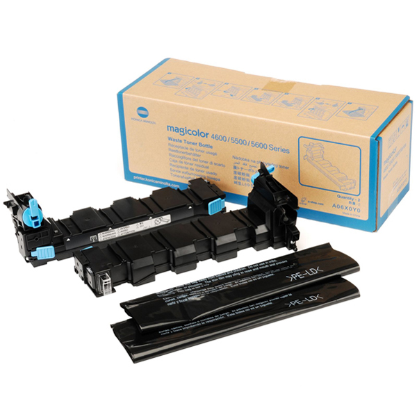 Konica Minolta - Scatola 2 vaschette recupero Toner - C/M/Y 9.000 pag / K 36.000 pag