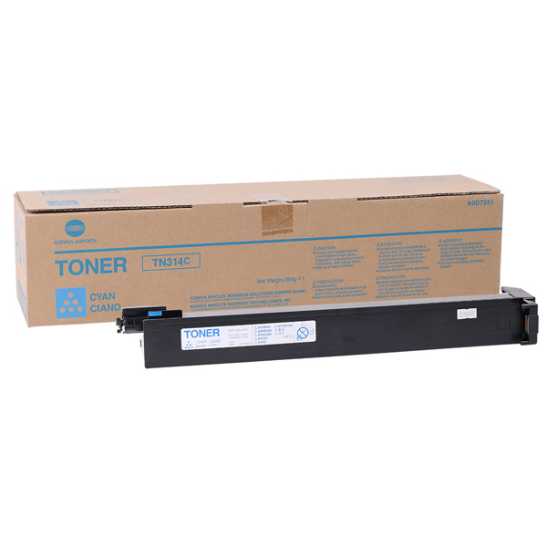 Konica Minolta - toner - A0D7451 - tn314 ciano per bizhub  c353/c355