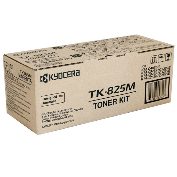 Kyocera/Mita - Toner - Magenta - TK-825M - 1T02FZBEU0 - 7.000 pag