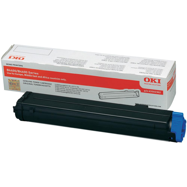 Oki - toner - 43502302 - per b4400/b4600 capacita\ standard