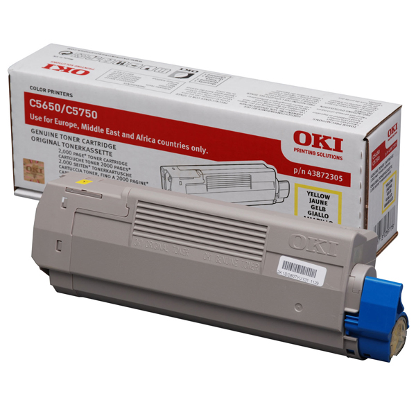 Oki - toner - 43872305 - giallo per c5650/c5750