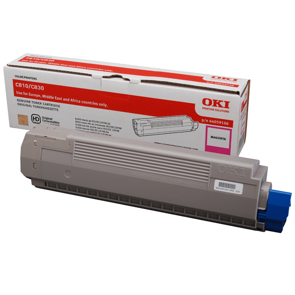 Oki - toner - 44059106 - magenta per c810/c830