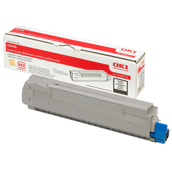 Oki - toner - 43487712 - nero per c8600