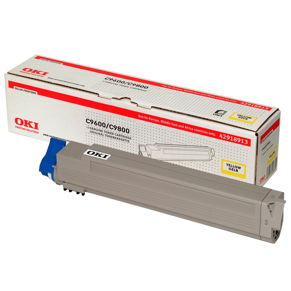 Oki - toner - 42918913 - giallo per c9600/c9800