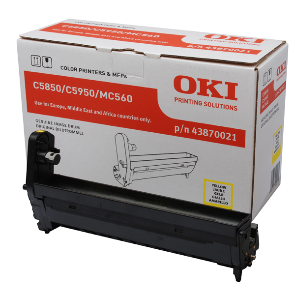 Oki - drum - 43870021 - giallo per c5850/5950